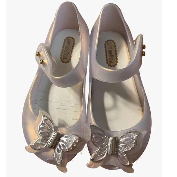 Mini MelissaUnisex-Child Mini Ultragirl Fly Mary Jane Flat Toddler Girls Size 8 - Picture 2 of 8